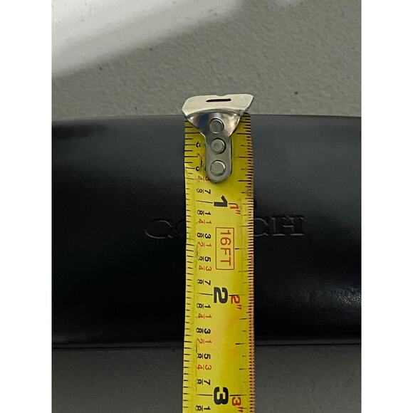 Coach New York Black Hard Clamshell Eye Glass Case Eyeglass Holder Sunglasses - Picture 6 of 7